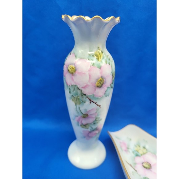 Vintage Vase and trinket Dish - Picture 2 of 9